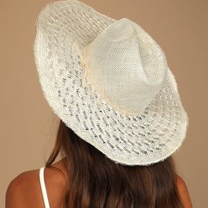 Merrick White Straw Hat NWT